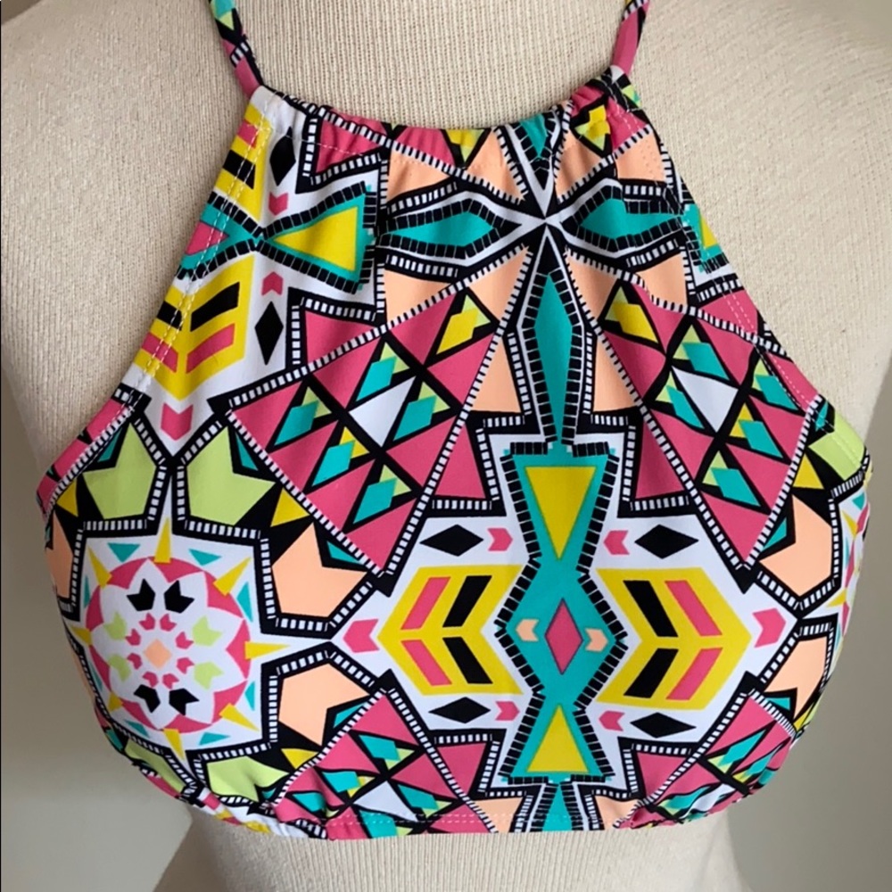 All For Color Printed Bikini Top - Picture 6 of 11